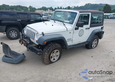 2012 Jeep Wrangler Sport из США, поврежденный, VIN 1C4AJWAG3CL230795